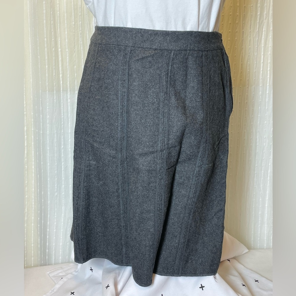Merona Dark Gray Pencil Skirt 18 wool, lined